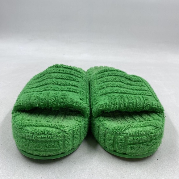 Bottega Veneta Green Terry Slide Sandal W 5.5 COA - Picture 3 of 7
